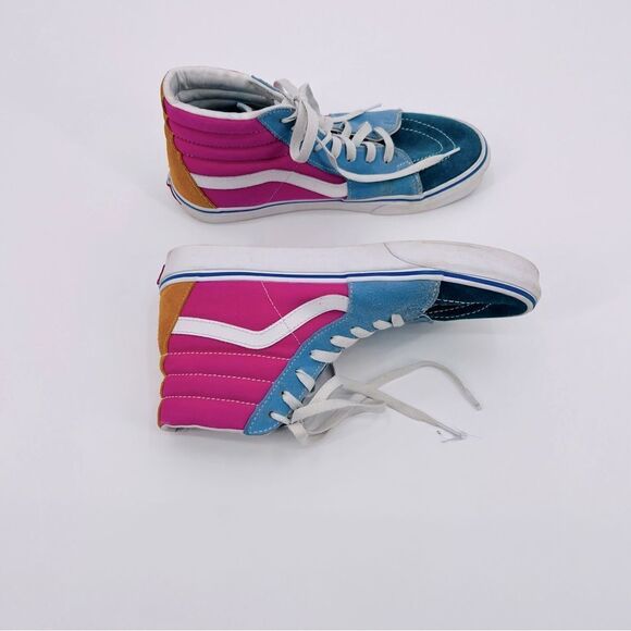 Vans Sneakers Multicolor Canvas Hi Size 10.5 - Picture 7 of 11